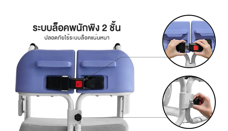รถเข็นเคลื่อนย้ายผู้ป่วย รุ่น EM-602
